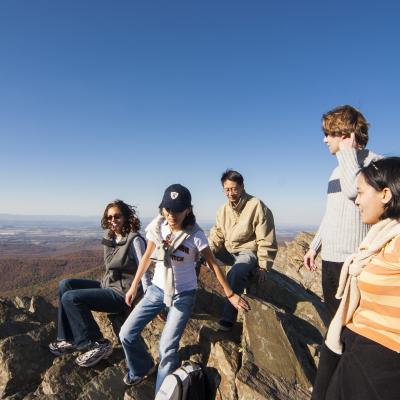 The group on Humpback Rock, 2008